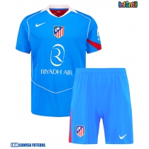 Camisa de Futebol Atletico Madrid Johnny Cardoso #5 Equipamento Alternativo Infantil 2025-26 Manga Curta (+ Calças curtas)
